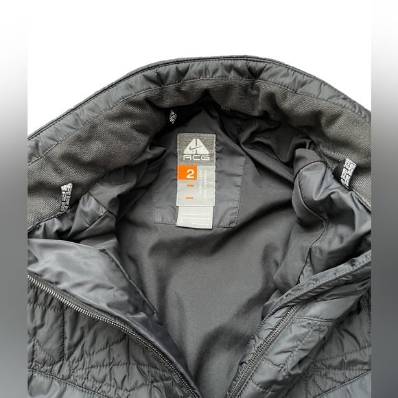 Nike ACG Black Quilted Outdoor Thermal Layer 2 Jacket Full Zip Youth Sz: L - Picture 3 of 6